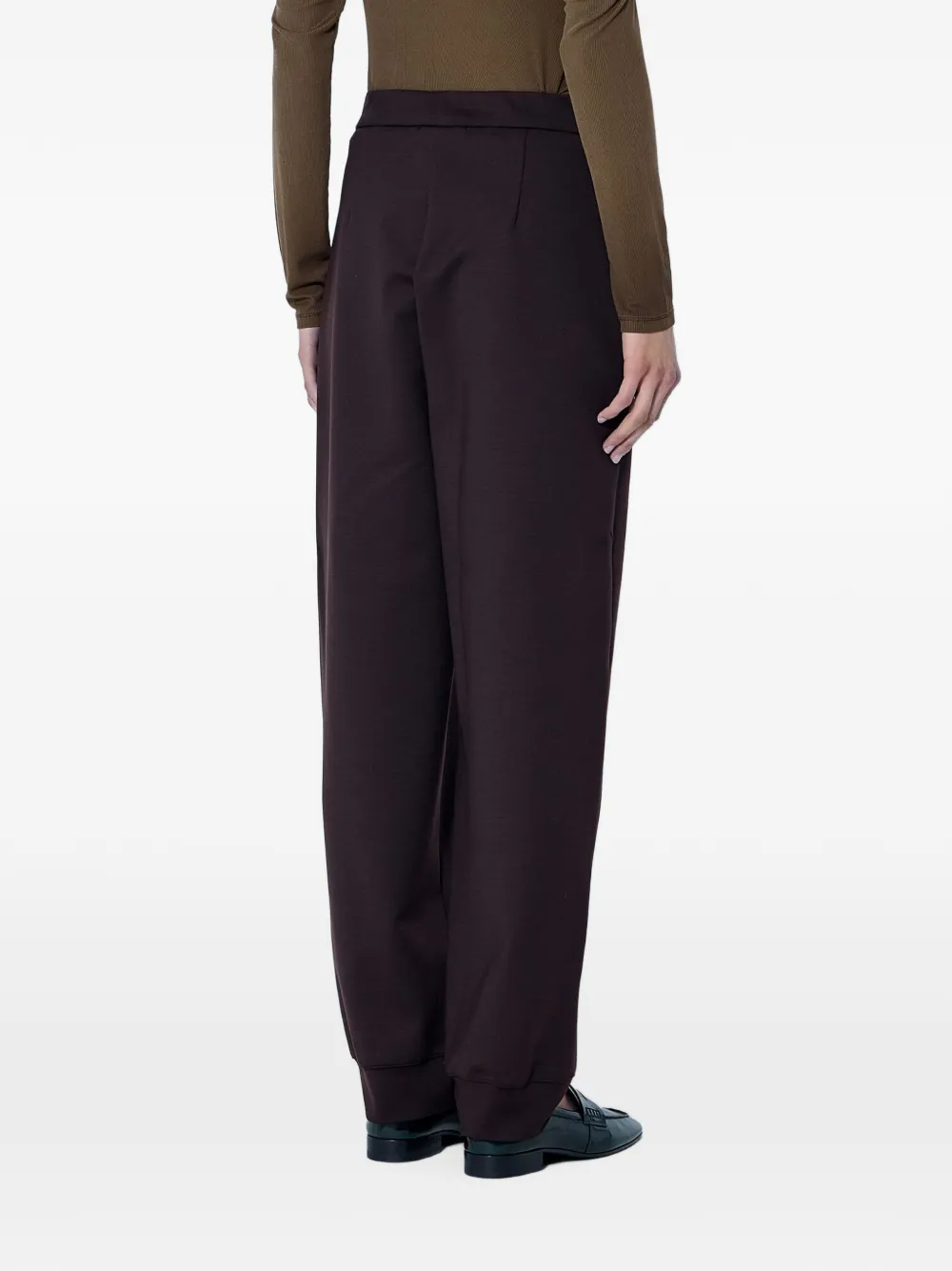 Max Mara tailored pressed-crease trousers Bruin