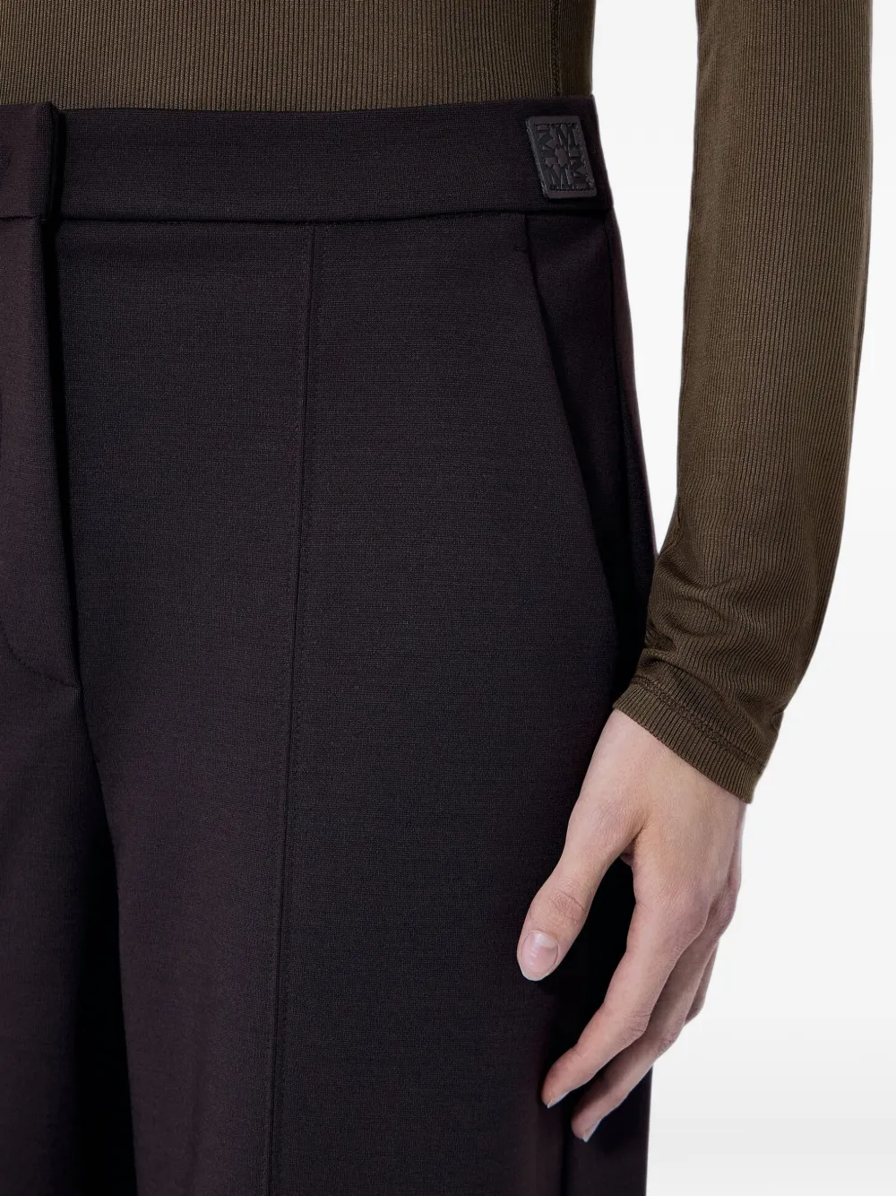 Max Mara tailored pressed-crease trousers Bruin