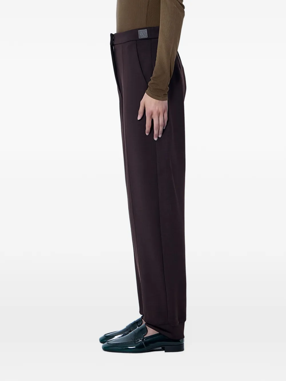 Max Mara tailored pressed-crease trousers Bruin