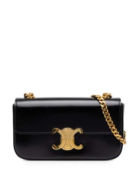 Celine Pre-Owned 2022 Shiny Calfskin Triomphe Claude shoulder bag