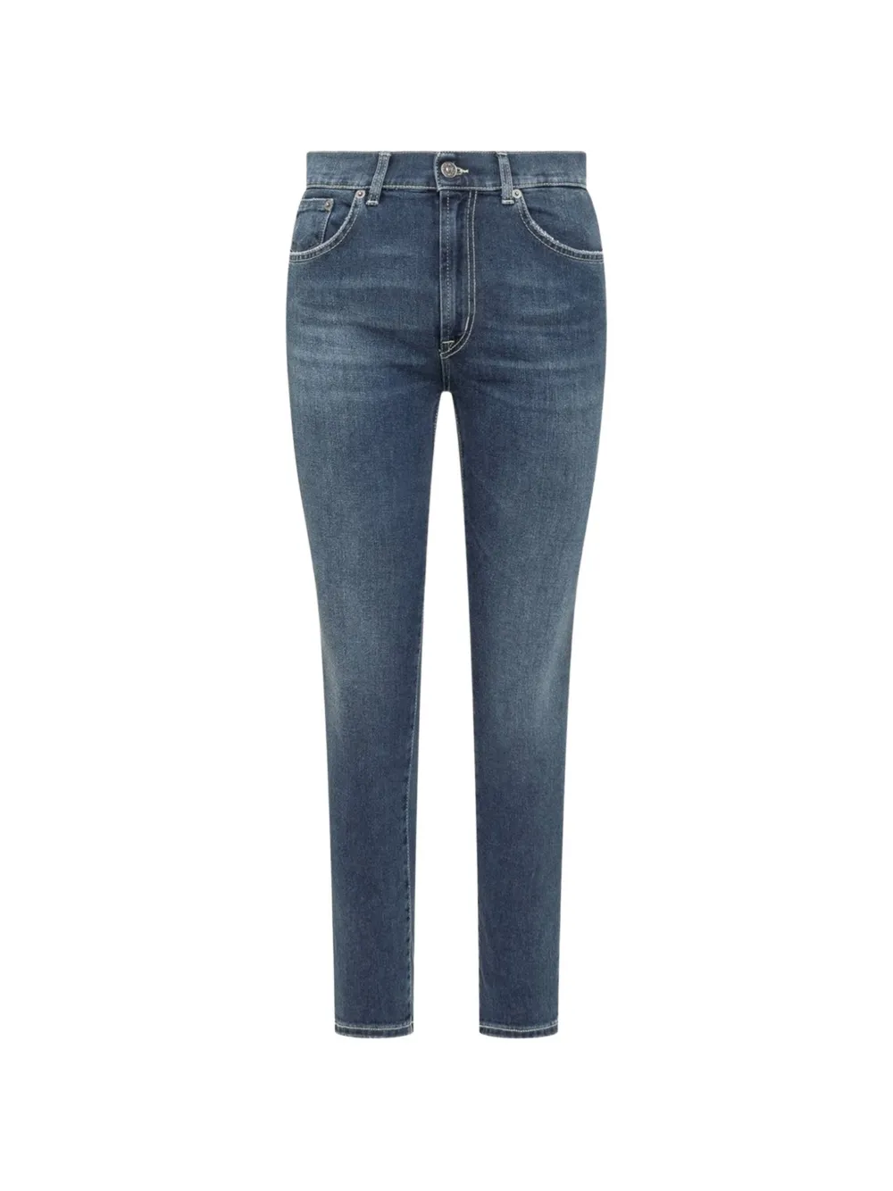 DONDUP slim-fit five-pocket jeans Blauw