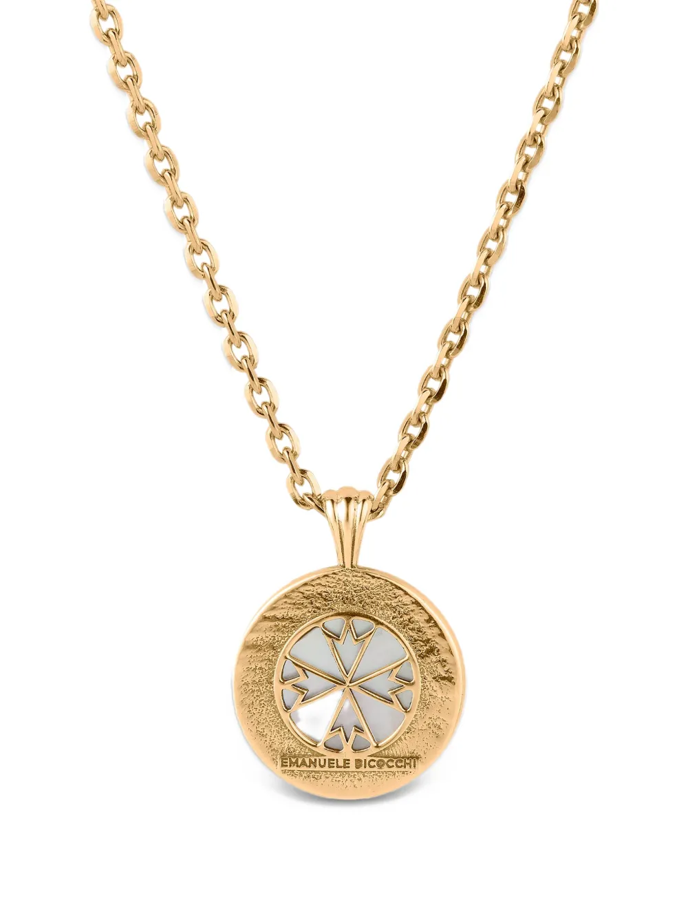 Emanuele Bicocchi Pyramid mother-of-pearl amulet necklace - Oro
