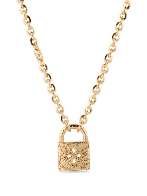 Emanuele Bicocchi Large Logo Lock necklace