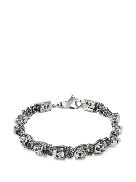 Emanuele Bicocchi pulsera trenzada con calavera