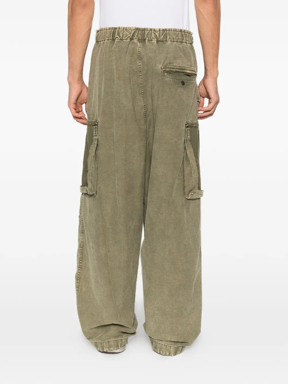 Maison MIHARA YASUHIRO faded-effect cargo pants Groen