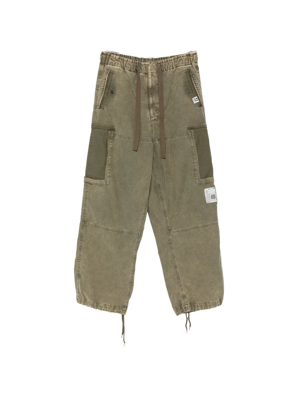 Maison MIHARA YASUHIRO faded-effect cargo pants Groen
