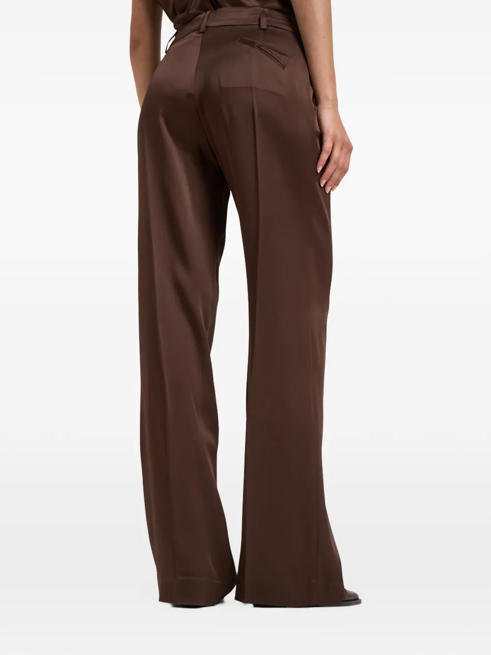 Federica Tosi pleated wide-leg trousers Bruin