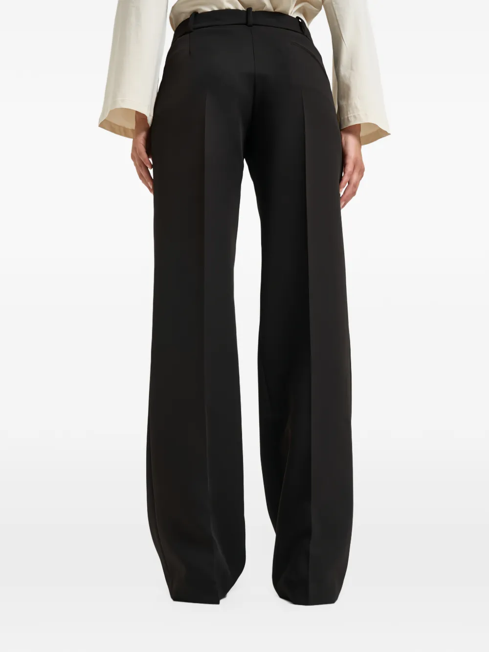 Federica Tosi pleated palazzo pants Zwart