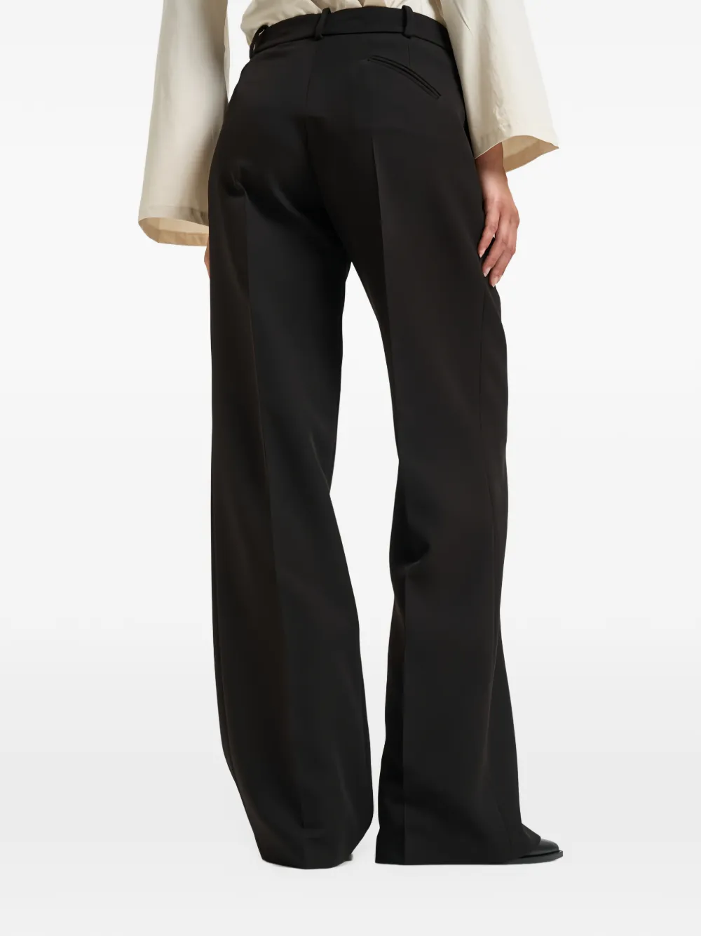 Federica Tosi pleated palazzo pants Zwart
