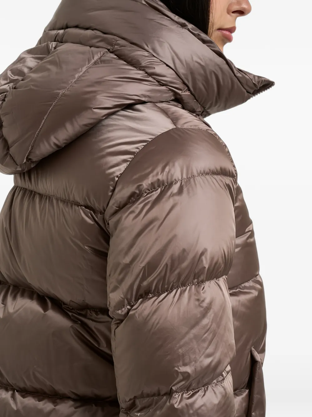 bomboogie Geneva hooded coat Bruin