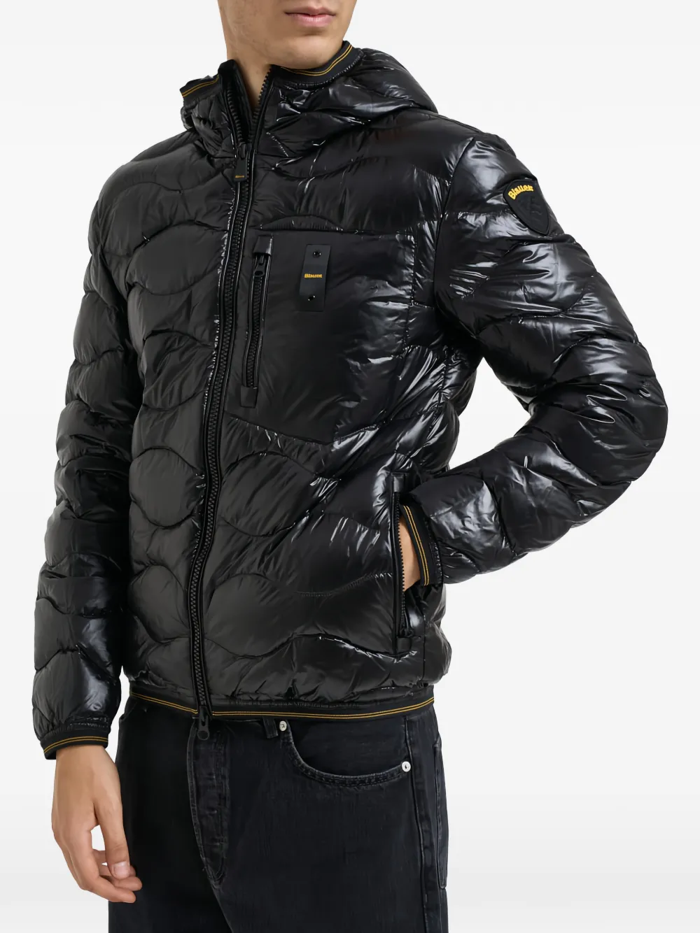 Blauer Wave hooded jacket Zwart