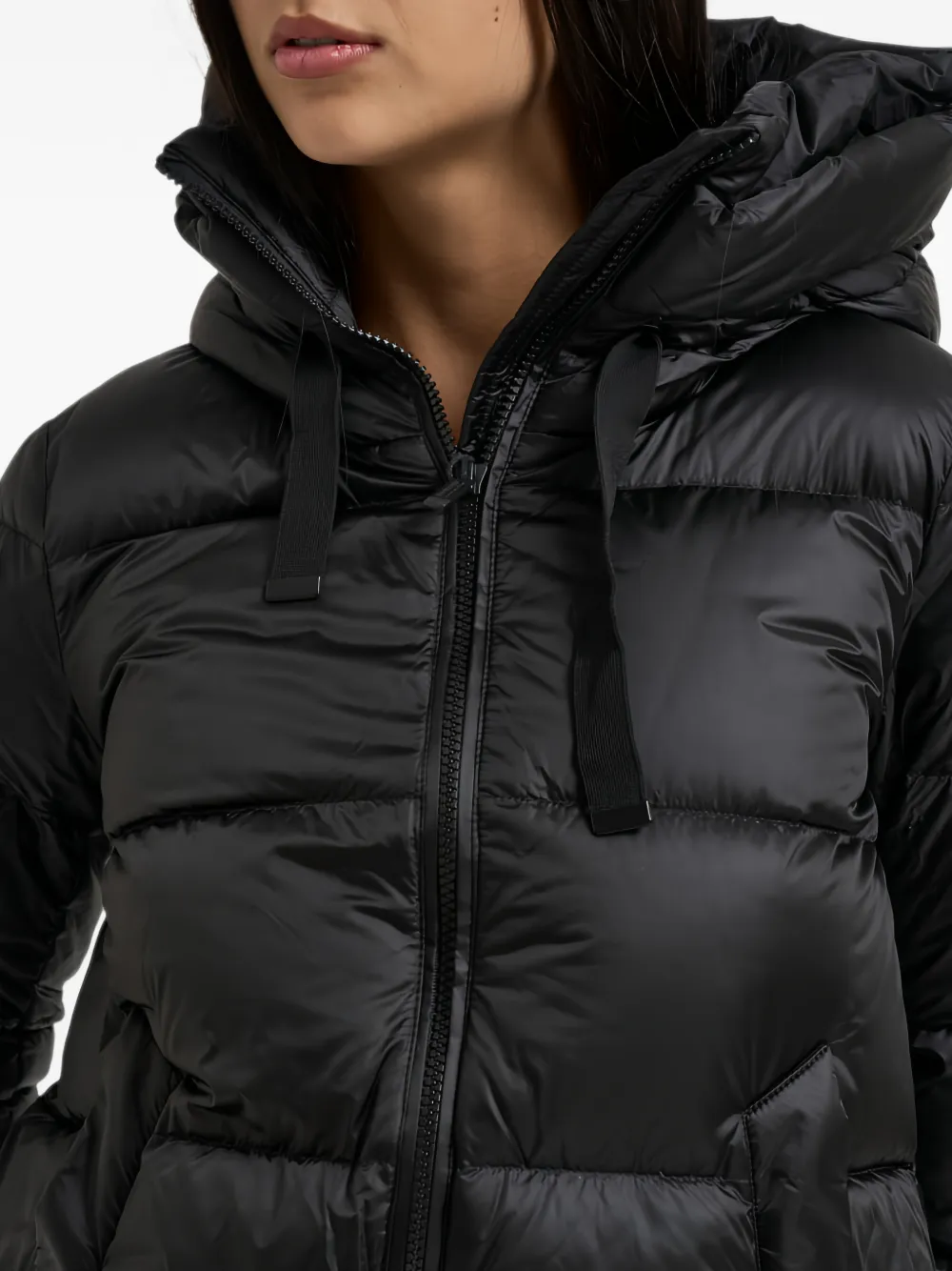 bomboogie Geneva hooded coat Zwart