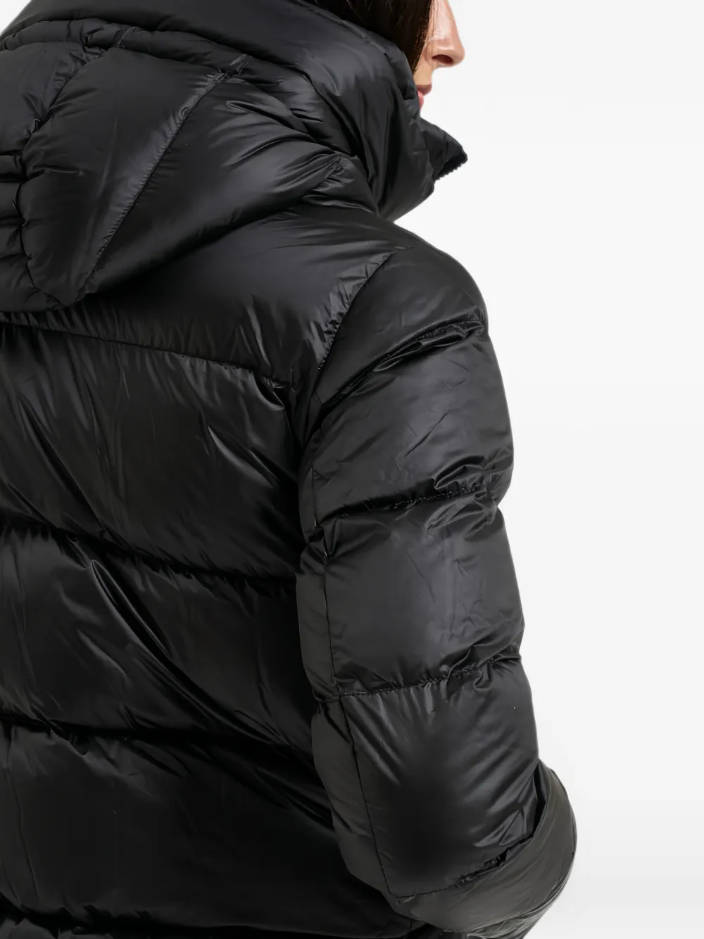 bomboogie Geneva hooded coat Zwart