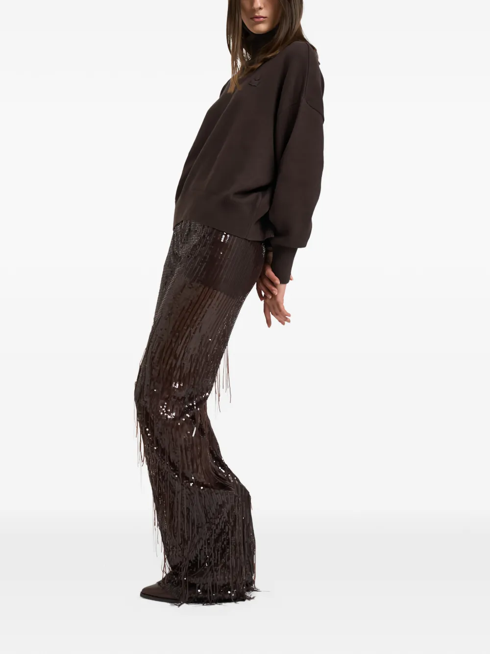 Federica Tosi sequin-embellished trousers Bruin