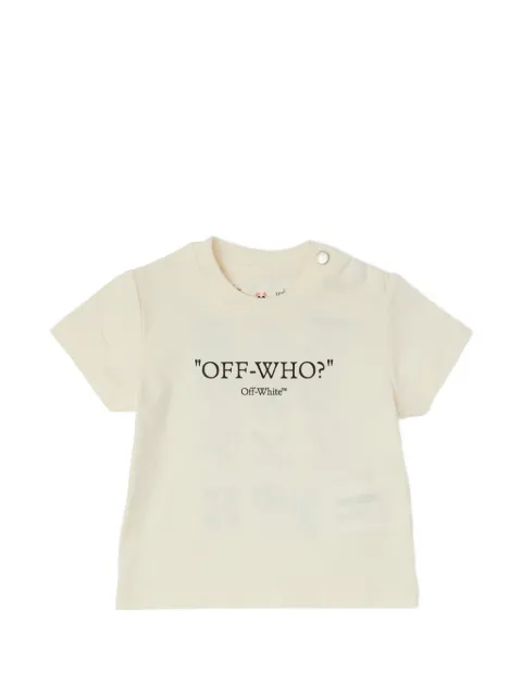 Off-White Kids playera con estampado gráfico