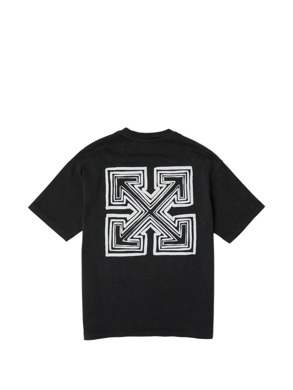 Off-White Kids Arrows-print T-shirt Zwart