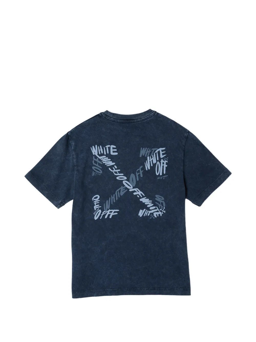 Off-White Kids Arrows logo-print T-shirt Blauw