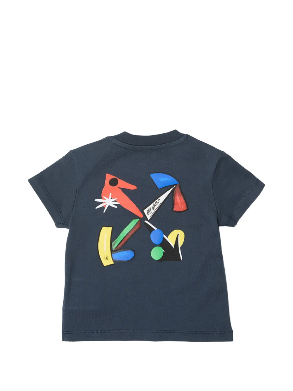 Off-White Kids Gallery Arrow logo-print T-shirt Blauw