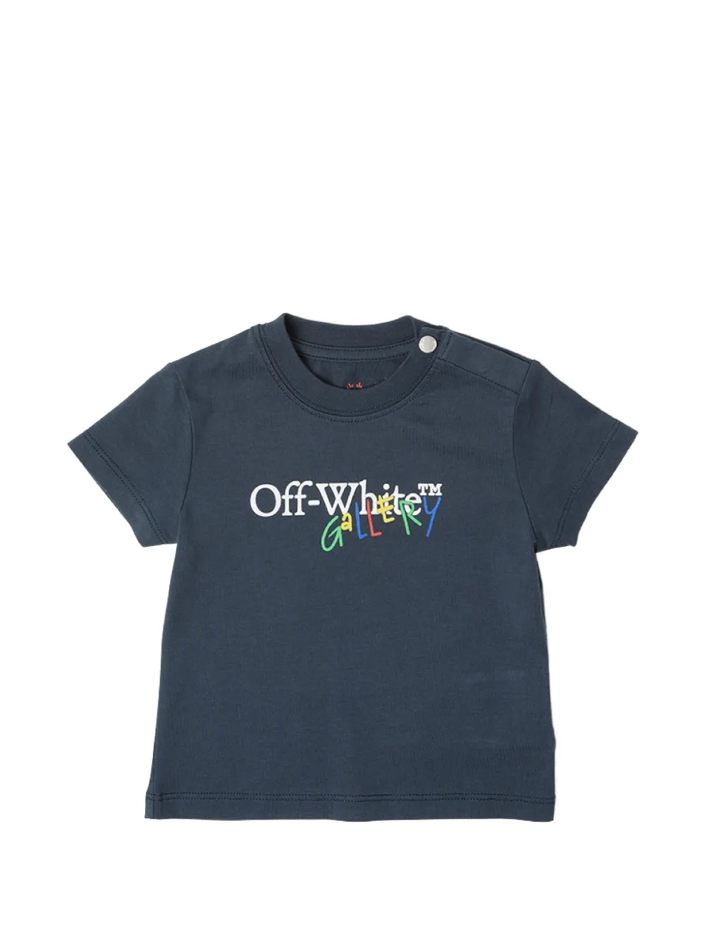 Off-White Kids Gallery Arrow logo-print T-shirt - Blu