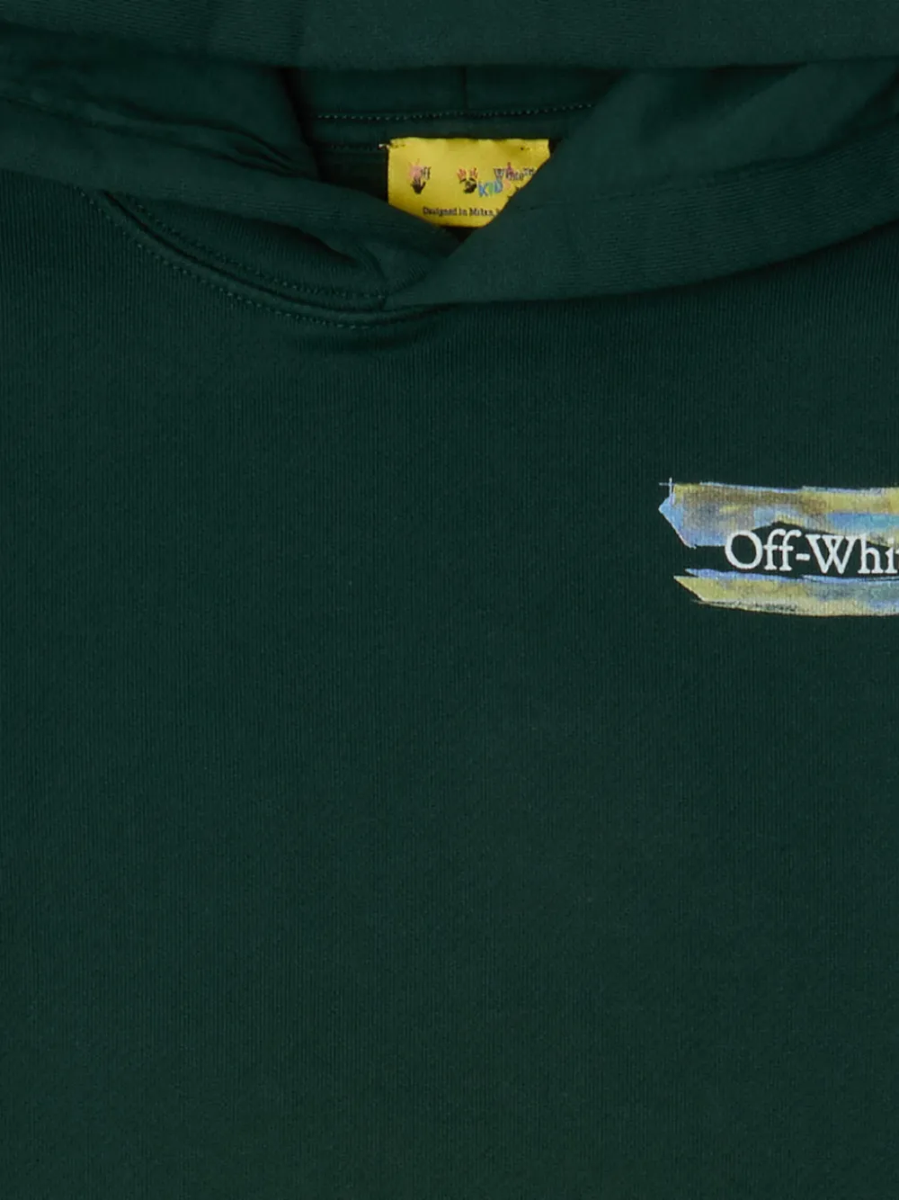 Off-White Kids Arrows-print hoodie Groen