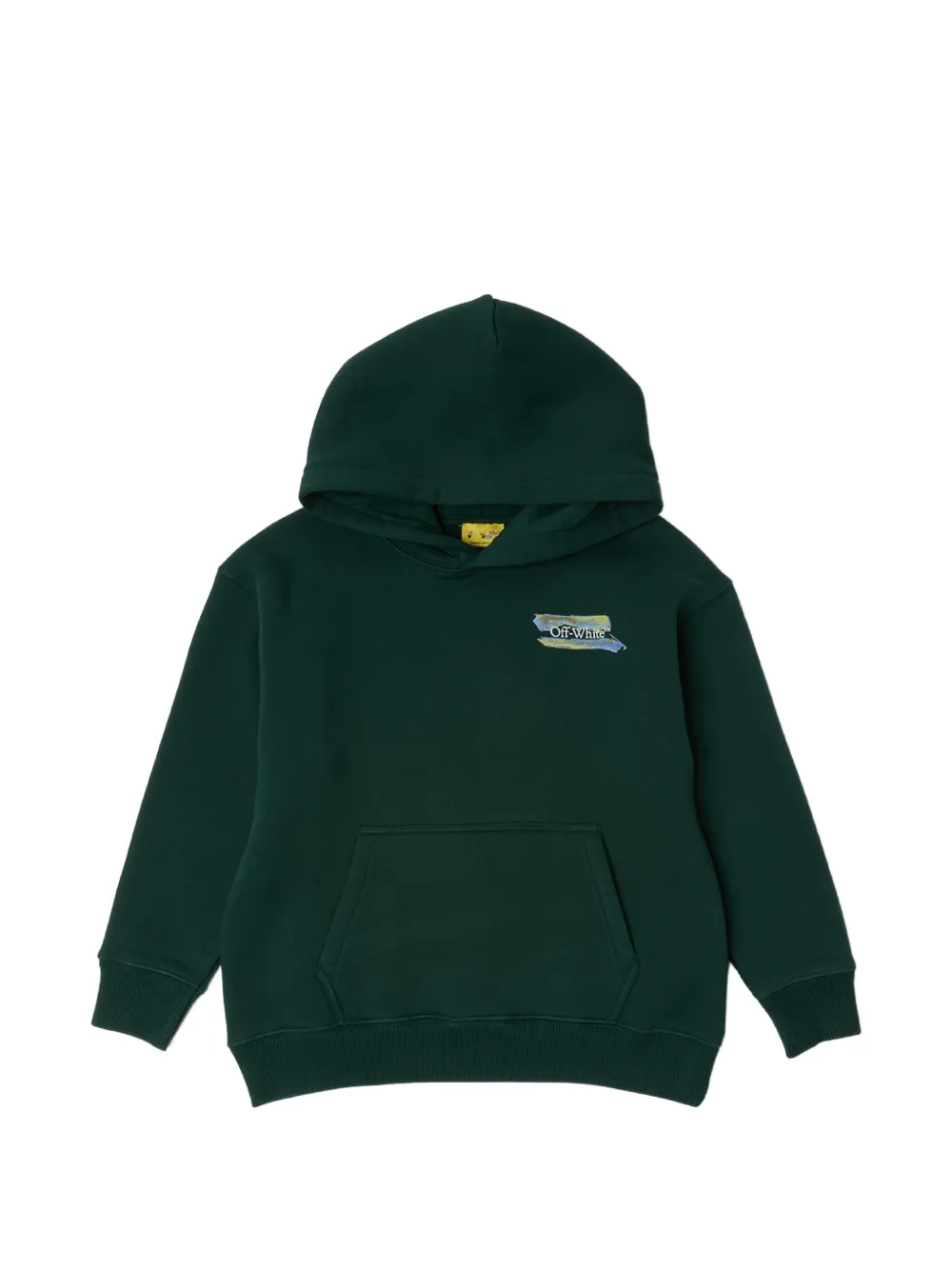 Off-White Kids Arrows-print hoodie - Verde