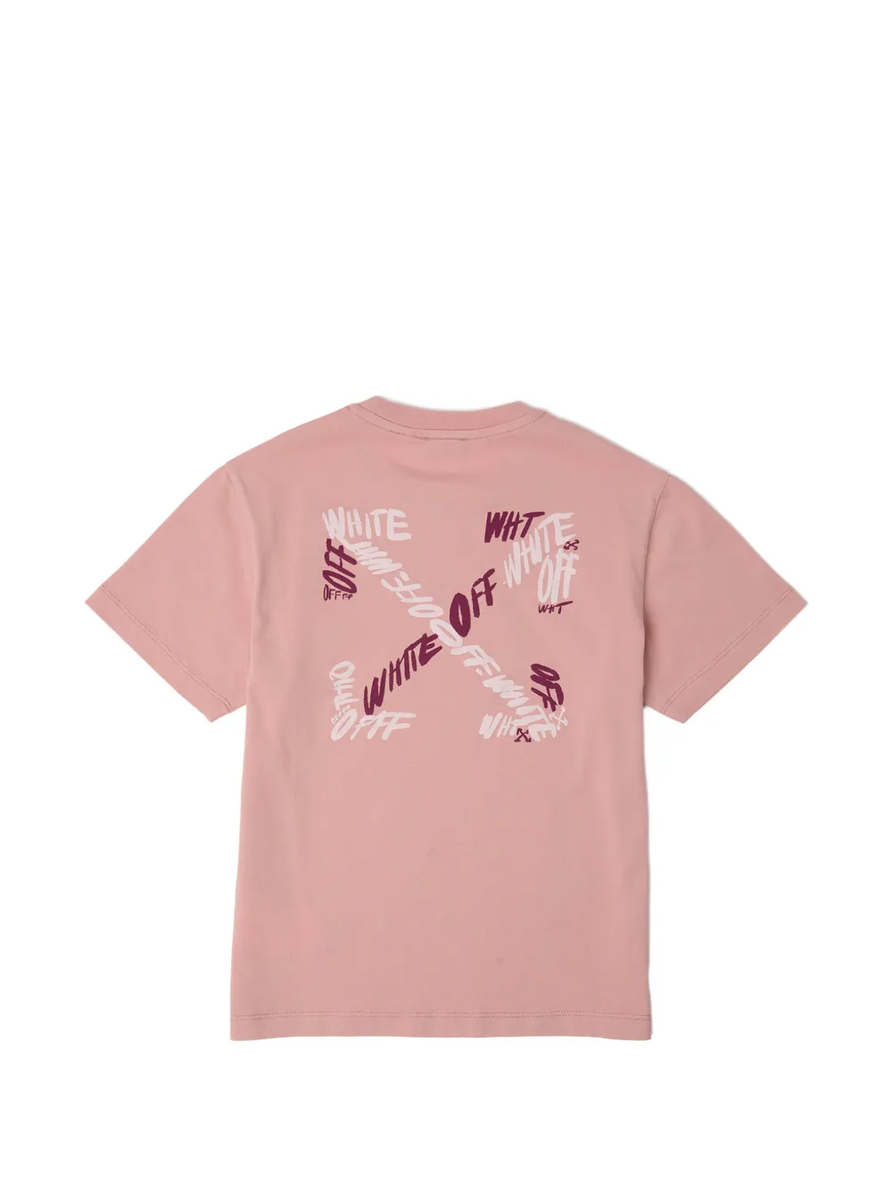Off-White Kids Arrow Writings T-shirt Roze