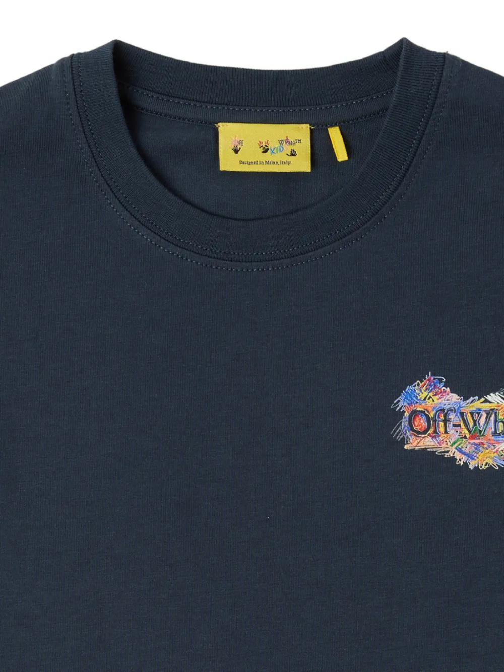 Off-White Kids Arrows-print T-shirt Blauw