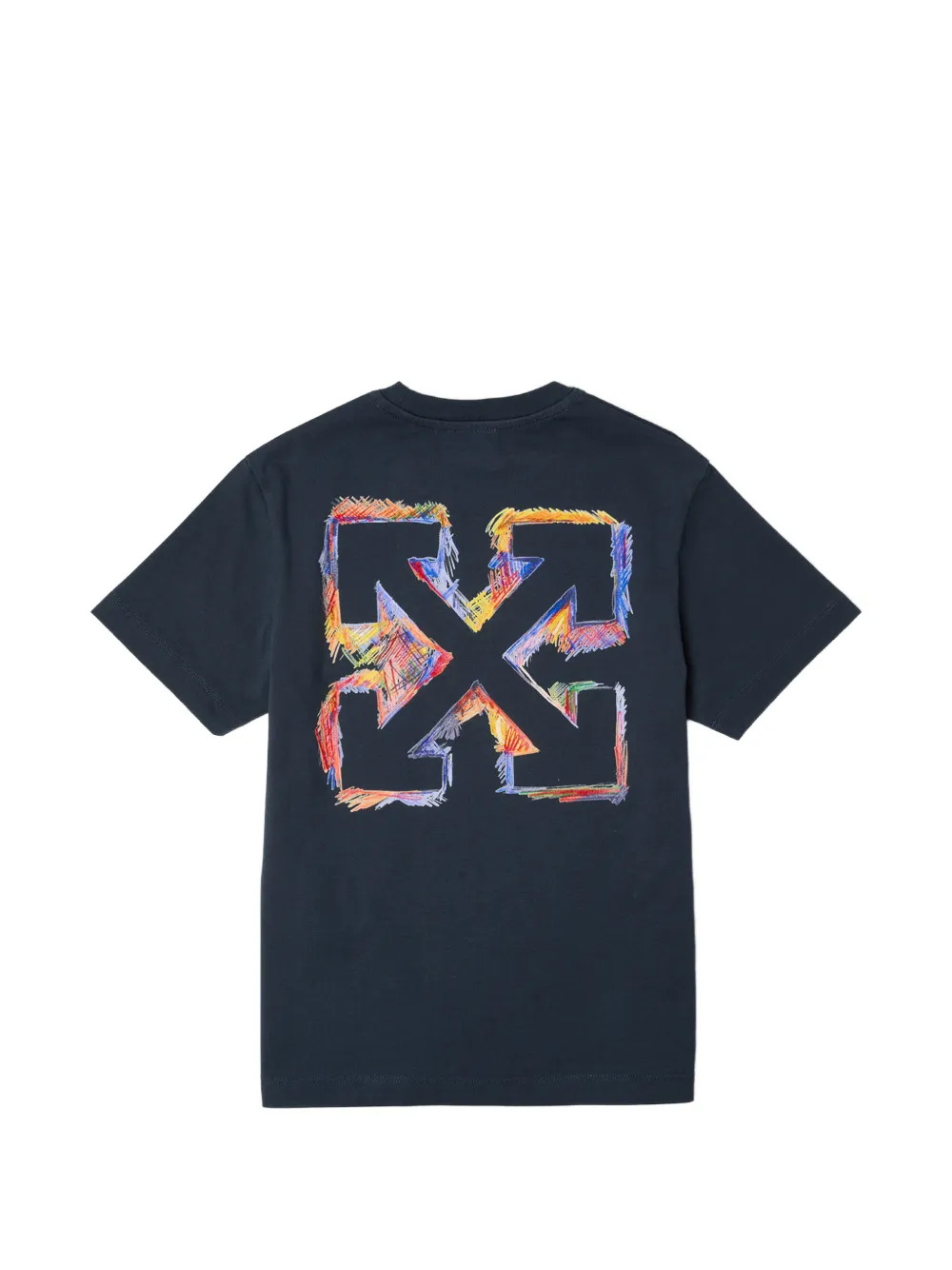 Off-White Kids Arrows-print T-shirt Blauw