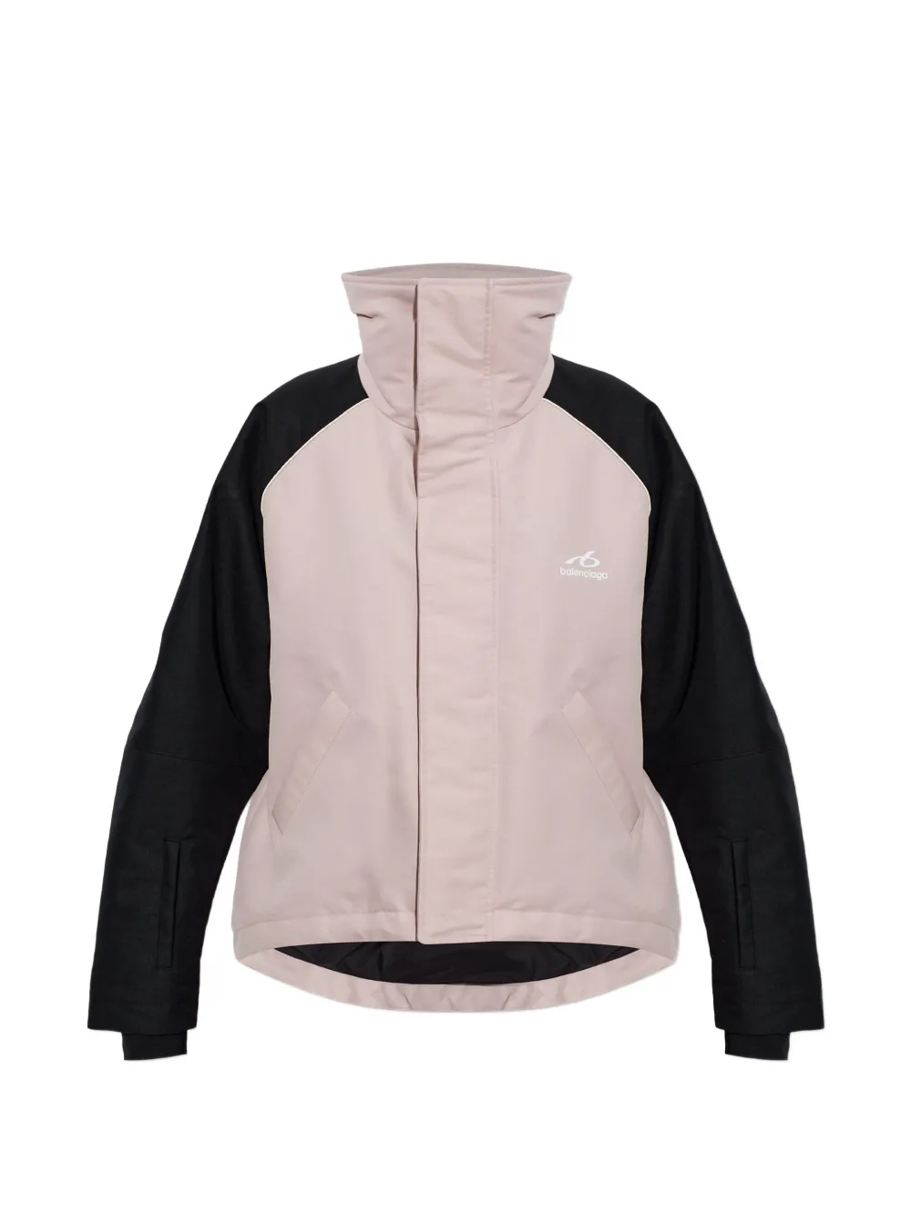 Balenciaga logo-print insulated ski jacket - Braun