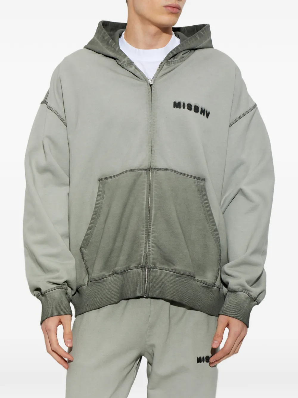 MISBHV Community zip-up hoodie Grijs