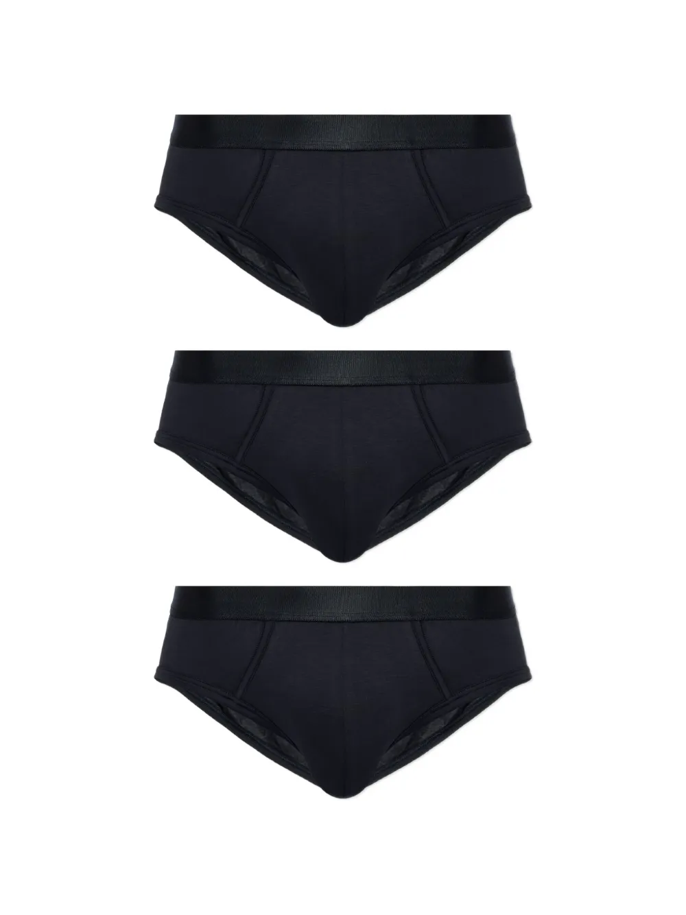 CDLP logo-waistband briefs (set of three) - Bleu CDLP logo-waistband briefs (set of three) - Bleu