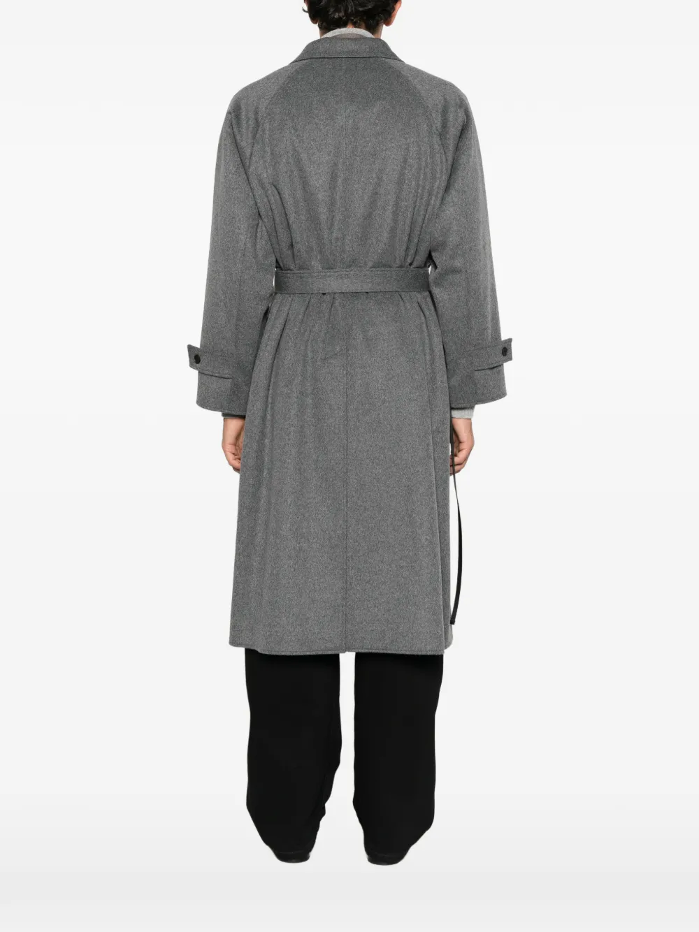 ssstein Chester jas met raglan mouwen en ceintuur Grijs