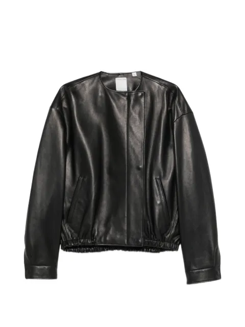 CALVIN KLEIN COLLECTION leather bomber jacket