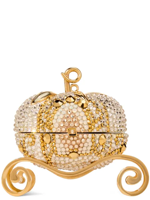 Judith Leiber شنطة كلاتش بعربة يقطين ومزينة بكريستال
