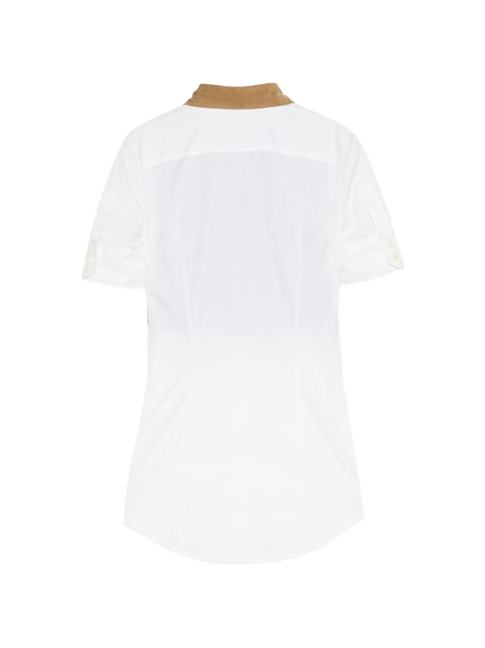 DSQUARED2 check-panel corduroy-collar shirt Wit