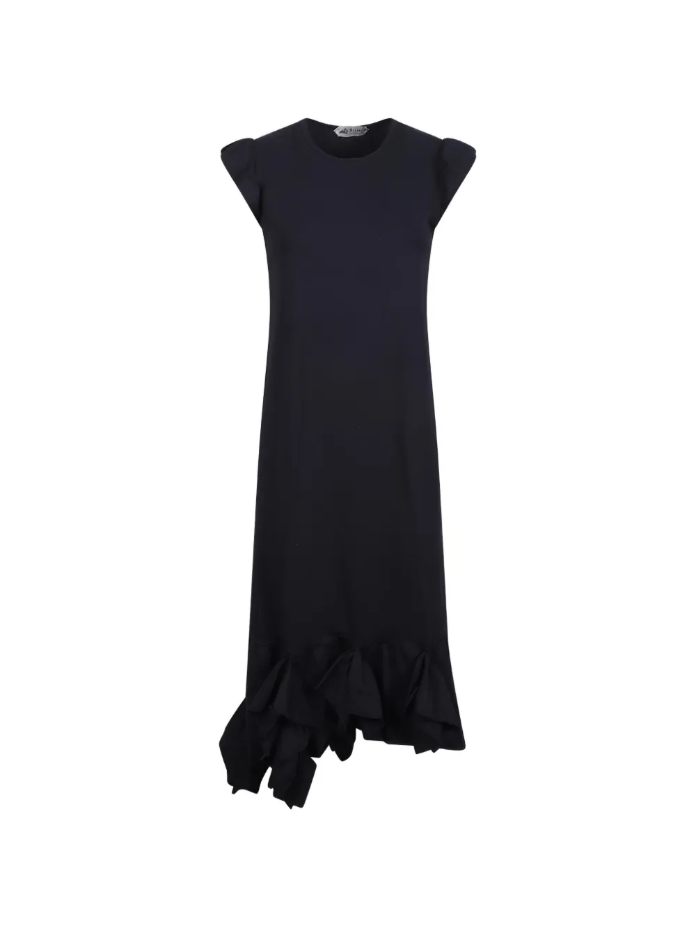 SECOND FEMALE ruffled asymmetric dress Zwart