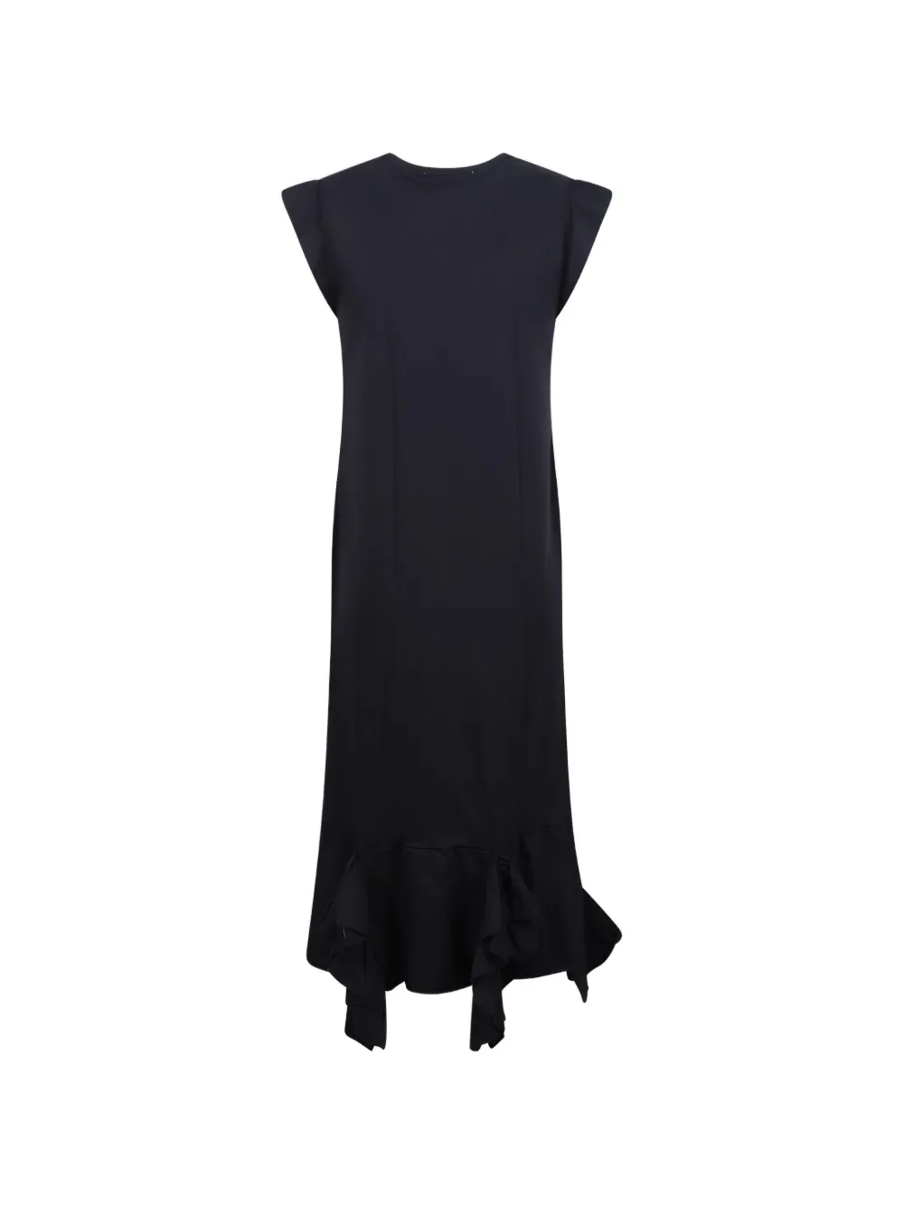 SECOND FEMALE ruffled asymmetric dress Zwart