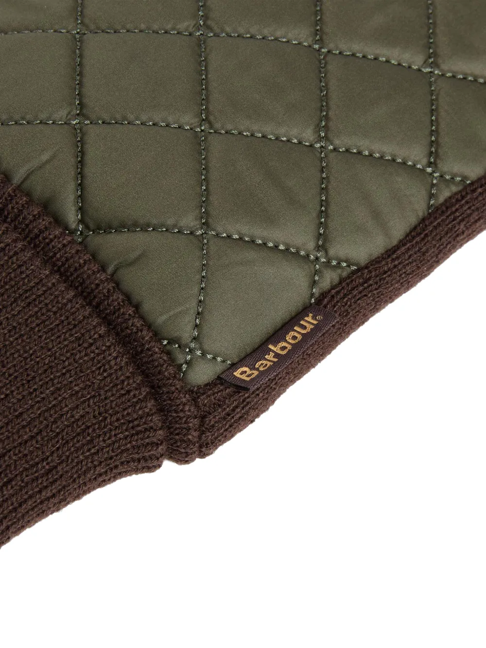 Barbour Magnus quilted gloves Bruin