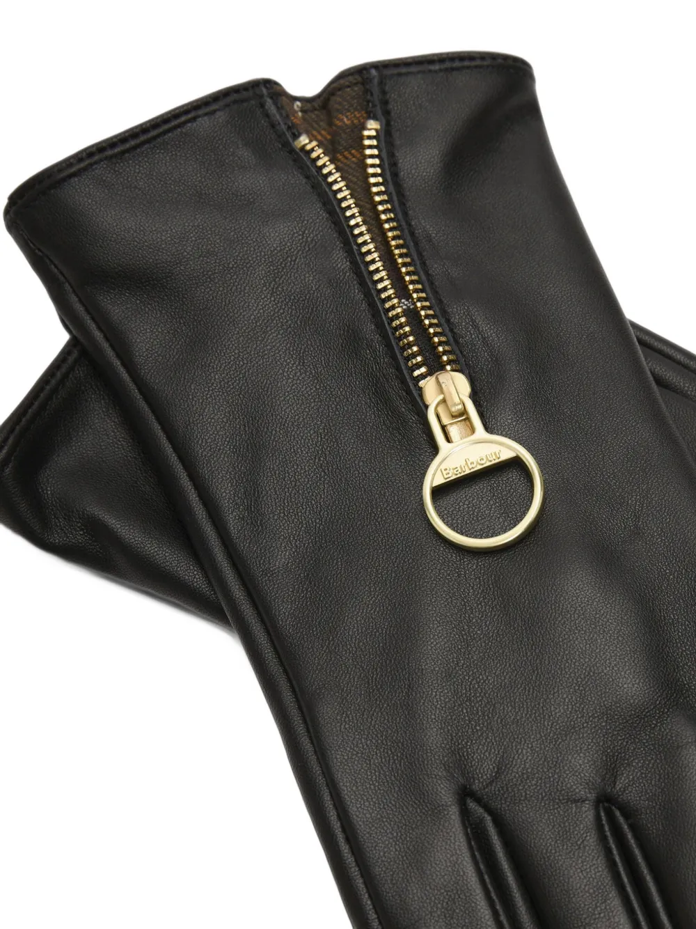 Barbour Arlene leather gloves Zwart