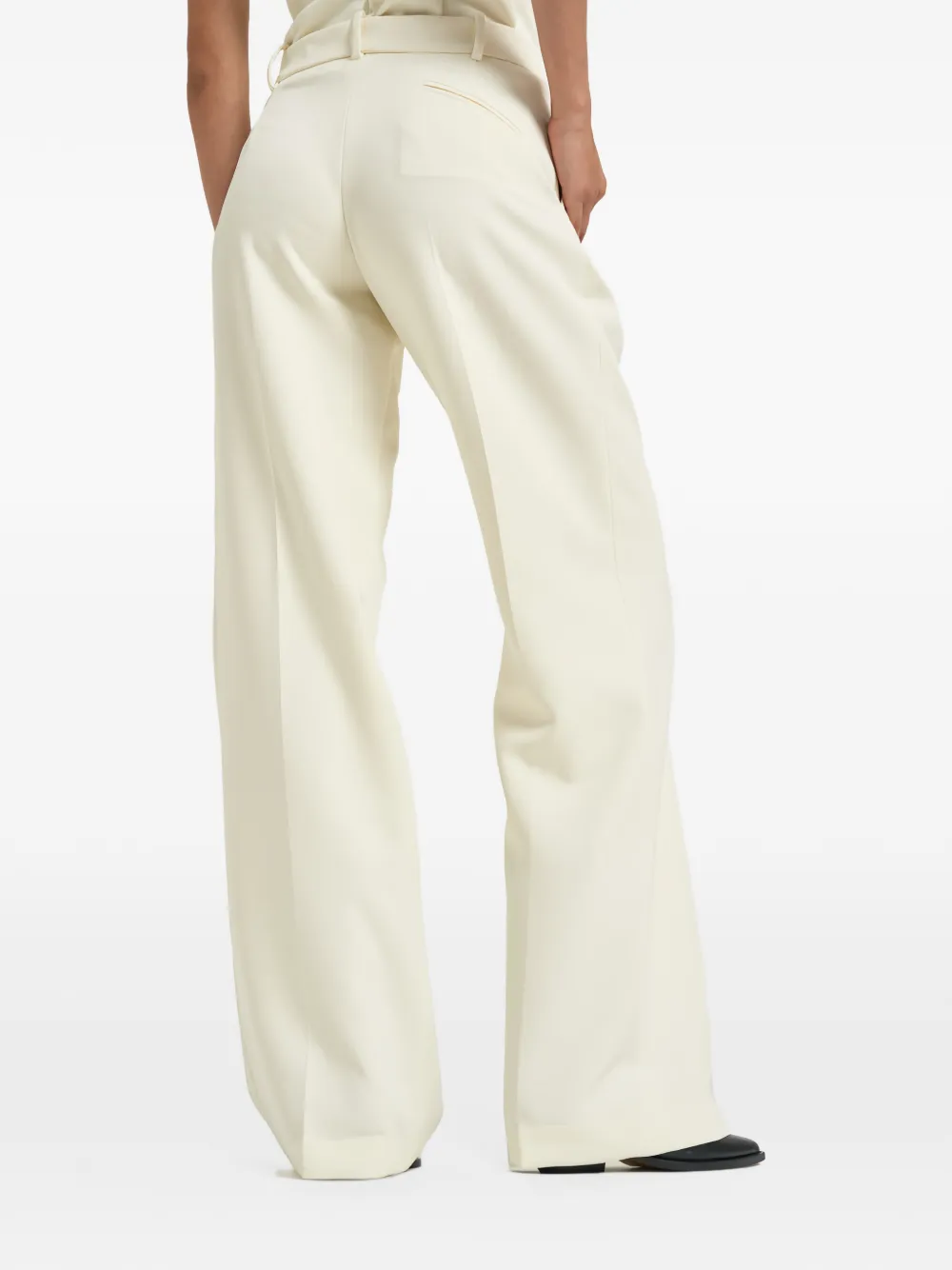 Federica Tosi pleated wide-leg trousers Beige
