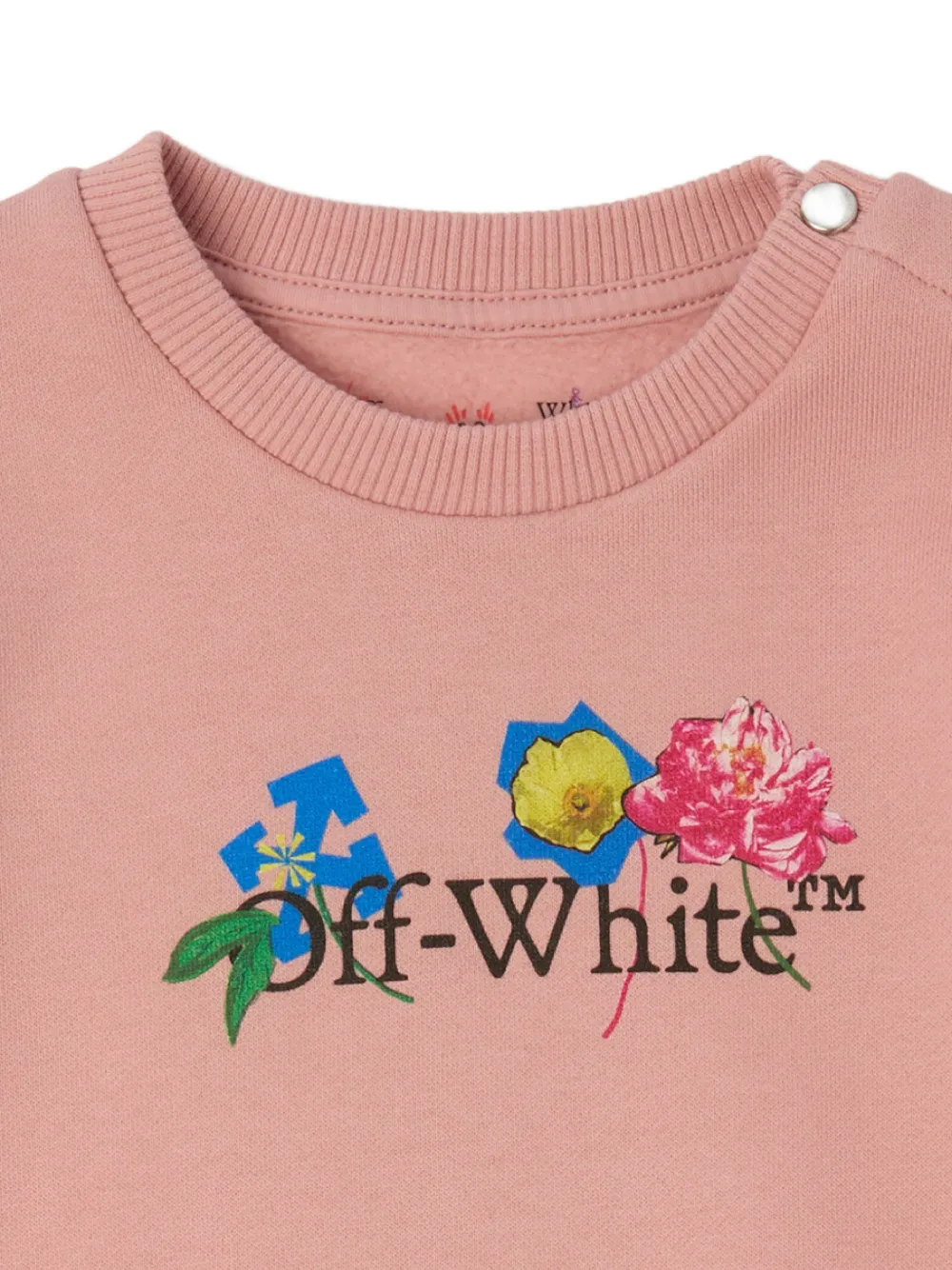 Off-White Kids logo-print sweatshirt Roze