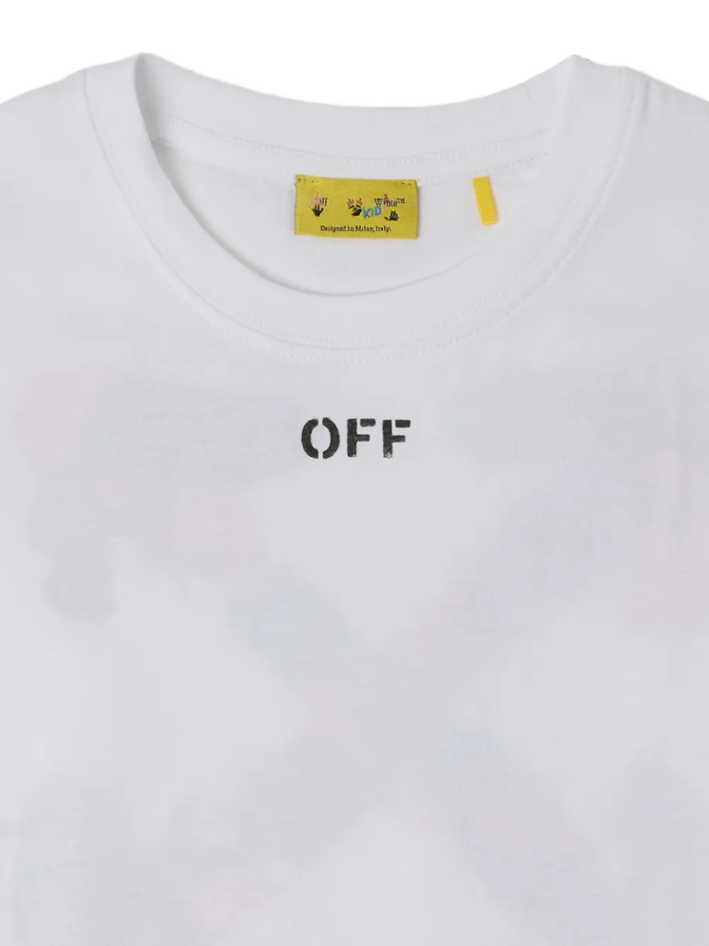 Off-White Kids Arrow Acrylic T-shirt Wit