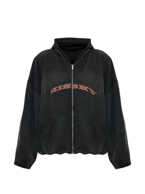 MISBHV logo-print zip-up hoodie