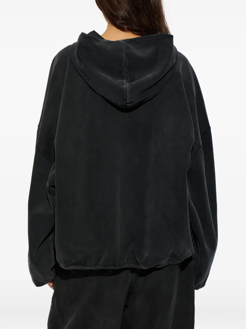 MISBHV logo-print zip-up hoodie Zwart