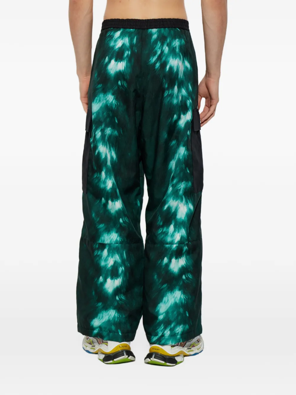 Balenciaga tie-dye cargo ski pants Groen