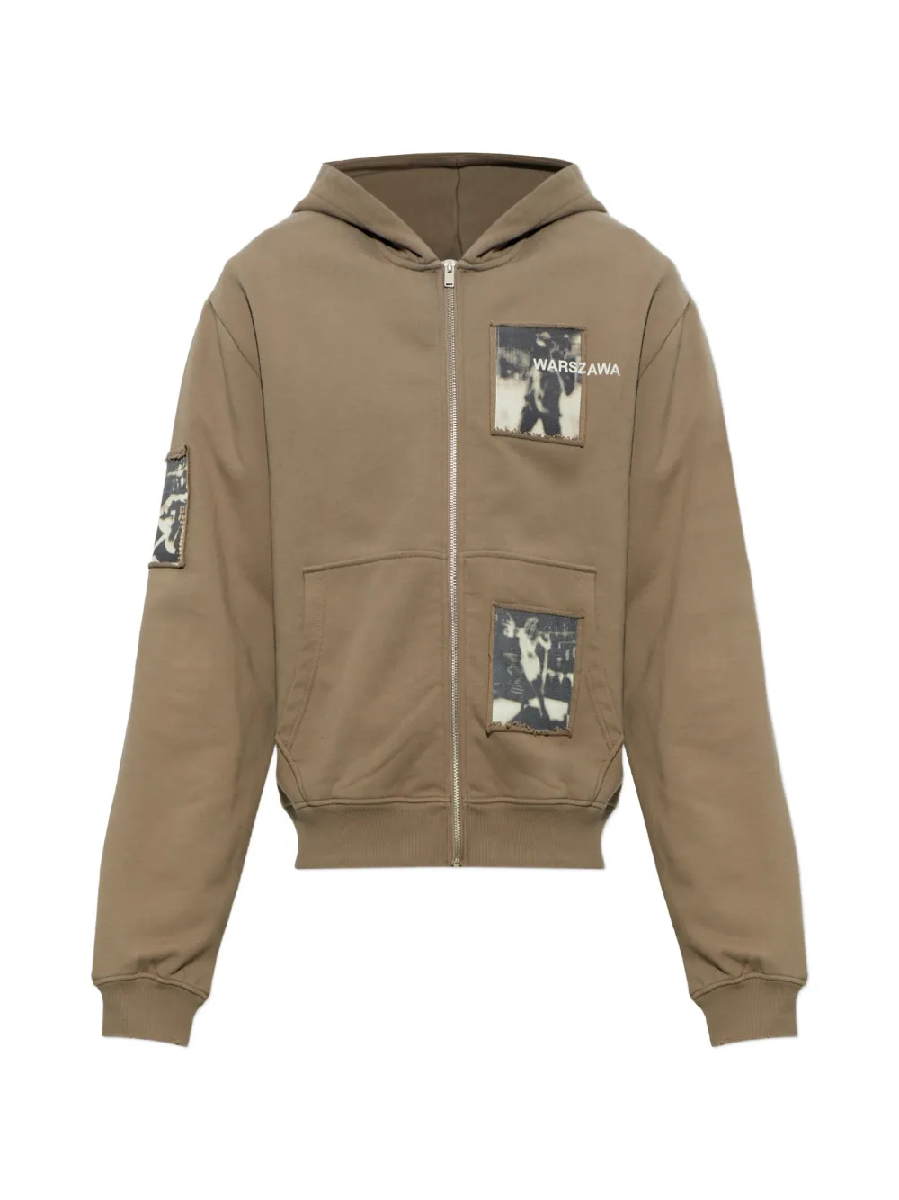 MISBHV graphic-patch zip-up hoodie Bruin