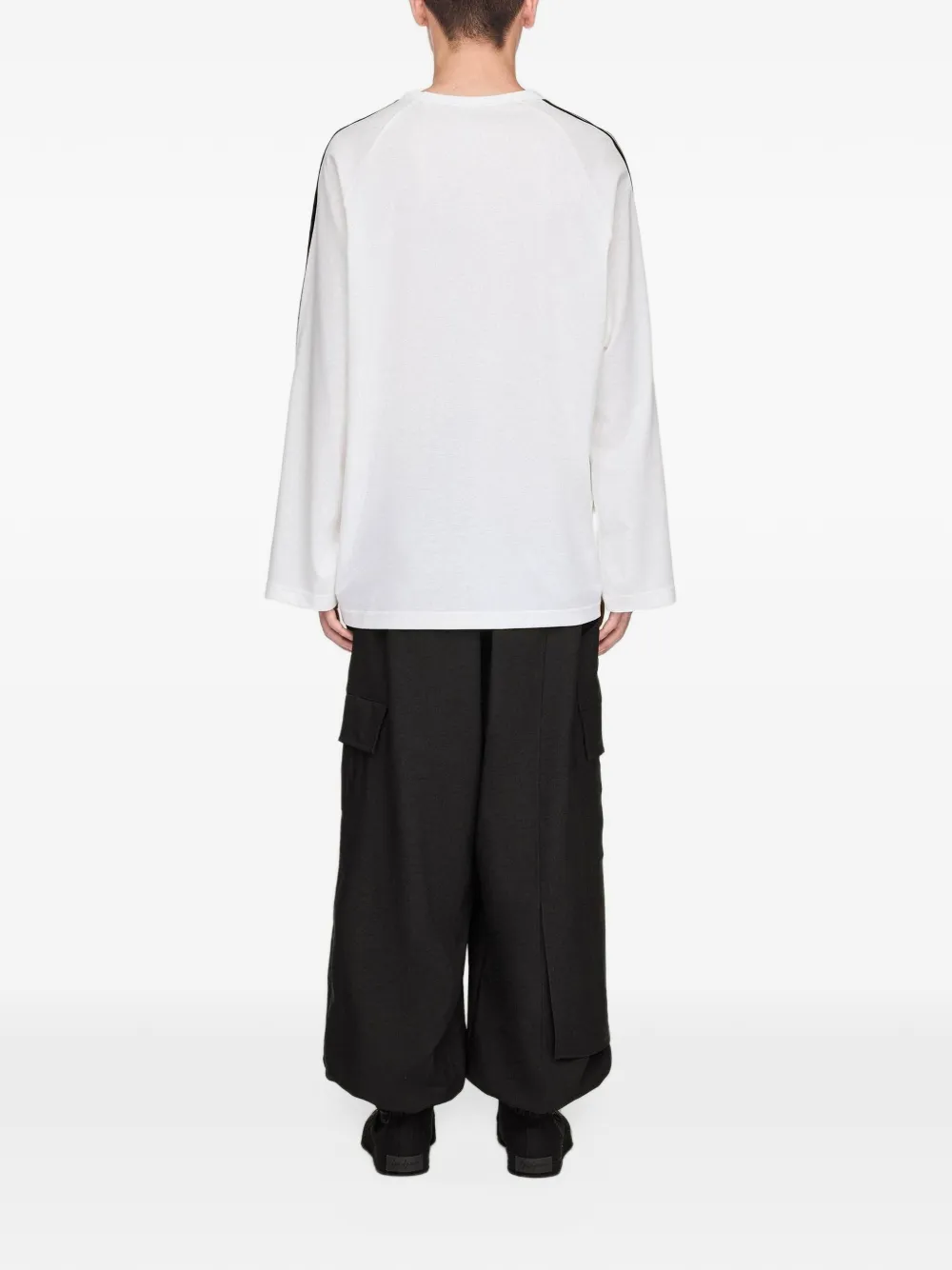Y-3 long sleeve T-shirt 3-stripes Wit