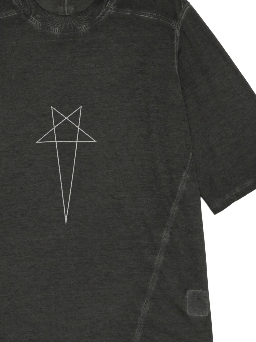 Rick Owens DRKSHDW small level tee Zwart