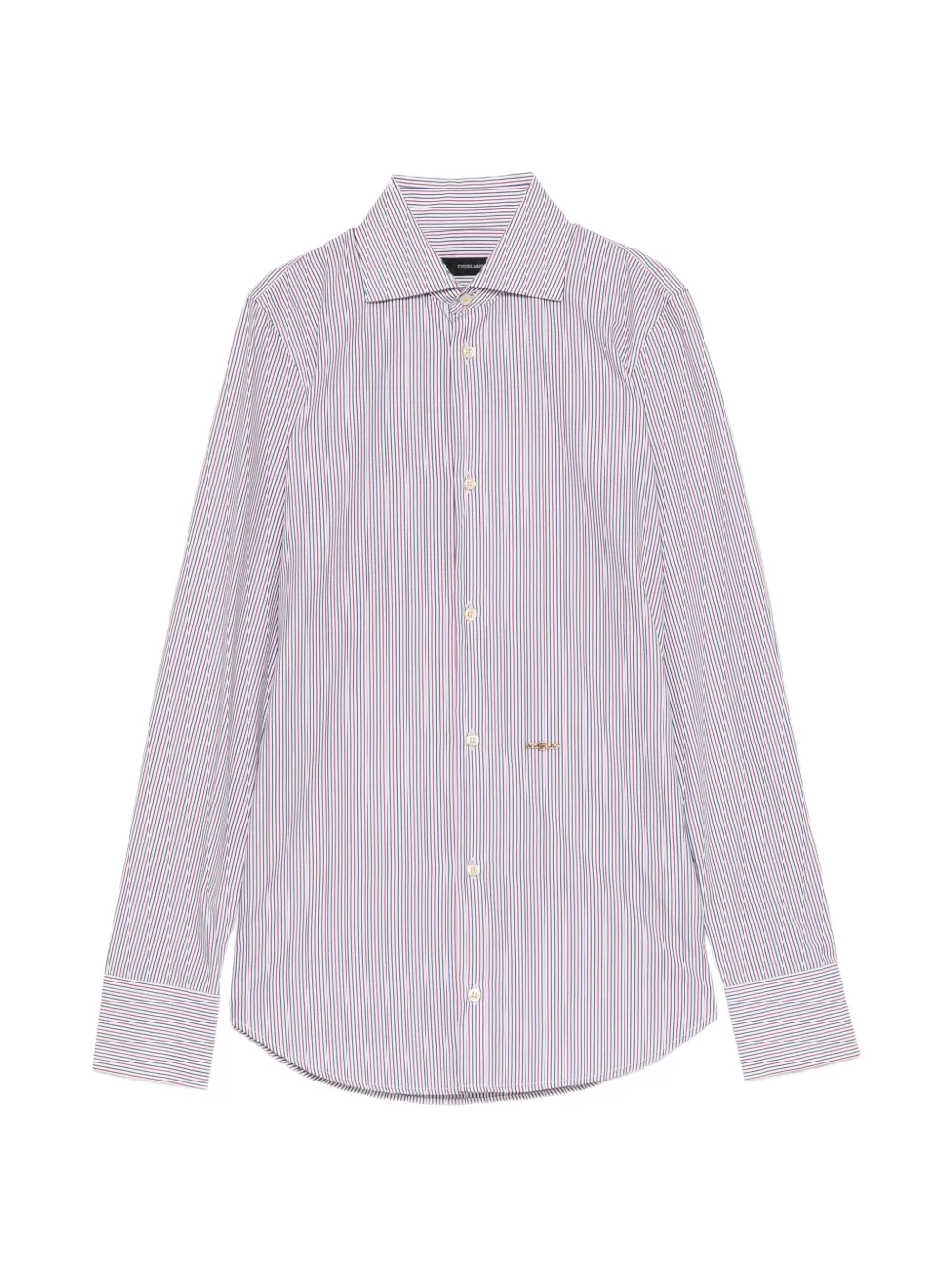 DSQUARED2 vertical-stripe long-sleeve shirt Wit