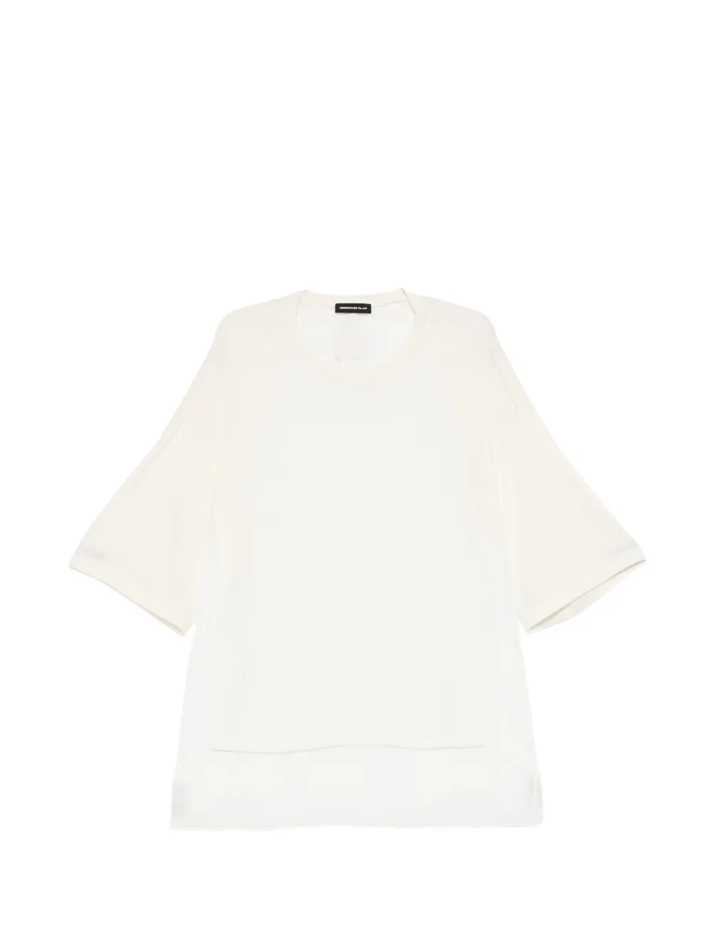Undercover layered-detail T-shirt Beige